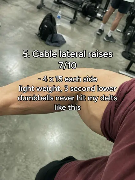 Slide 2 of 8 of a gym carousel, the same person on every slide