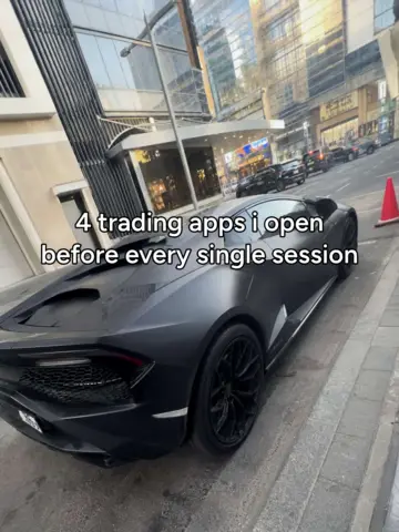 A photo slide: “4 trading apps I open before every single session”