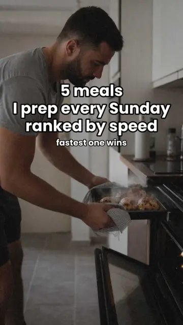 A photo slide: “5 meals I prep every Sunday, ranked by speed”